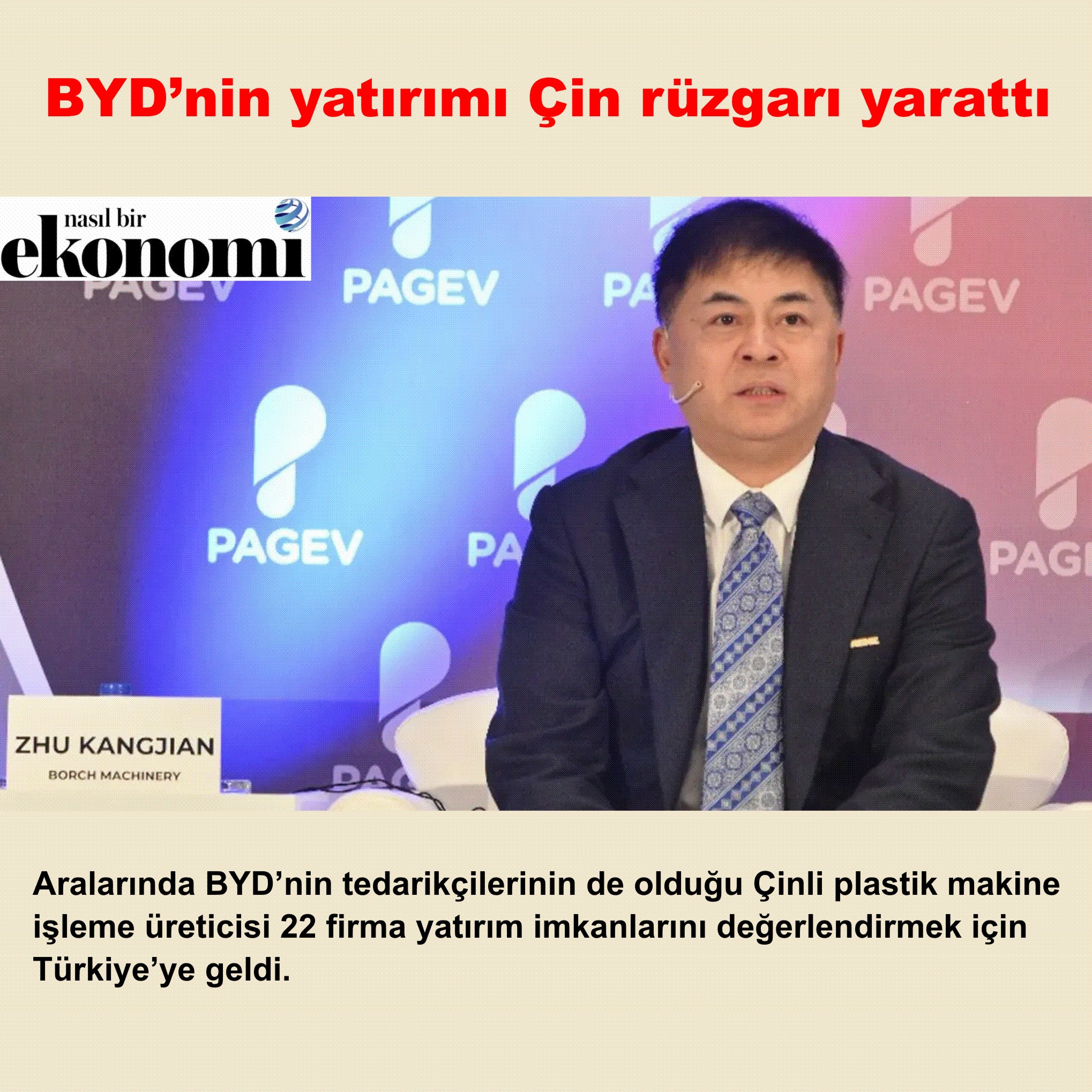 BYD’nin yatırımı Çin rüzgarı yarattı