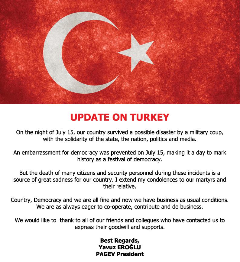 UPDATE ON TURKEY