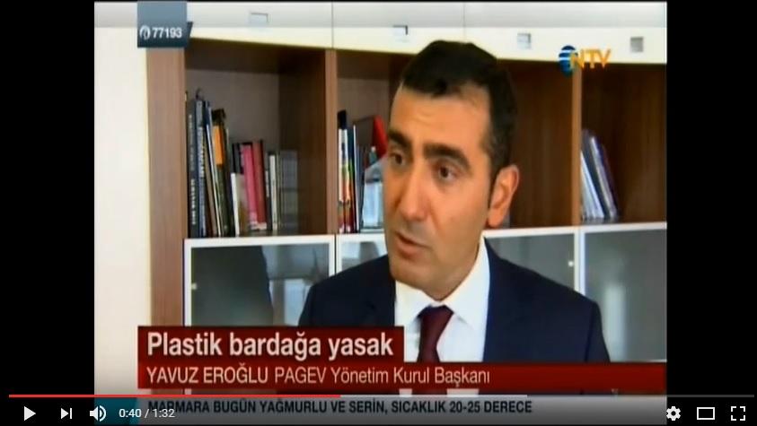 NTV Haber Kuşaklarında yayınlanan Plastik yasağı ile ilgili PAGEV Başkanı yorumu