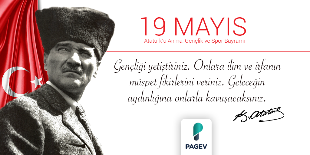 19 Mayıs Atatürk'ü Anma, gençlik ve Spor Bayramı Kutlu Olsun