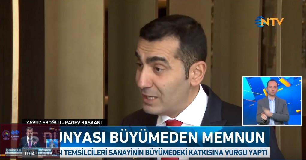 Başkan Yavuz Eroğlu, NTV'de Türkiye'nin büyümesini yorumladı