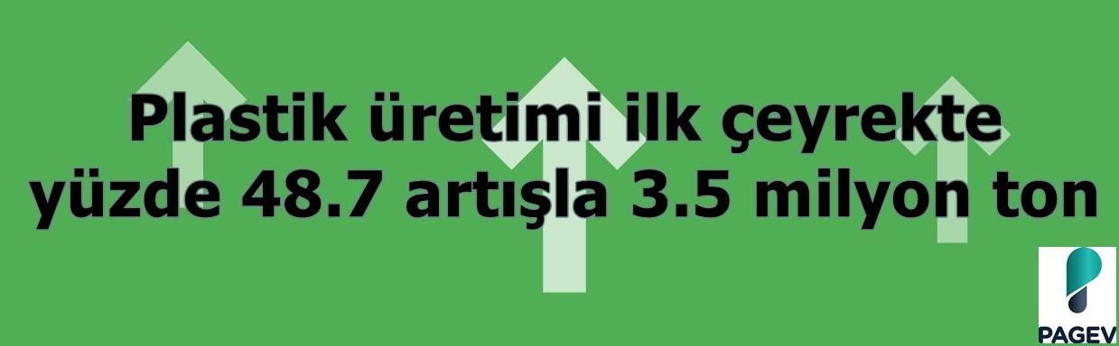 Plastik üretimi ilk çeyrekte yüzde 48.7 artışla 3.5 milyon ton