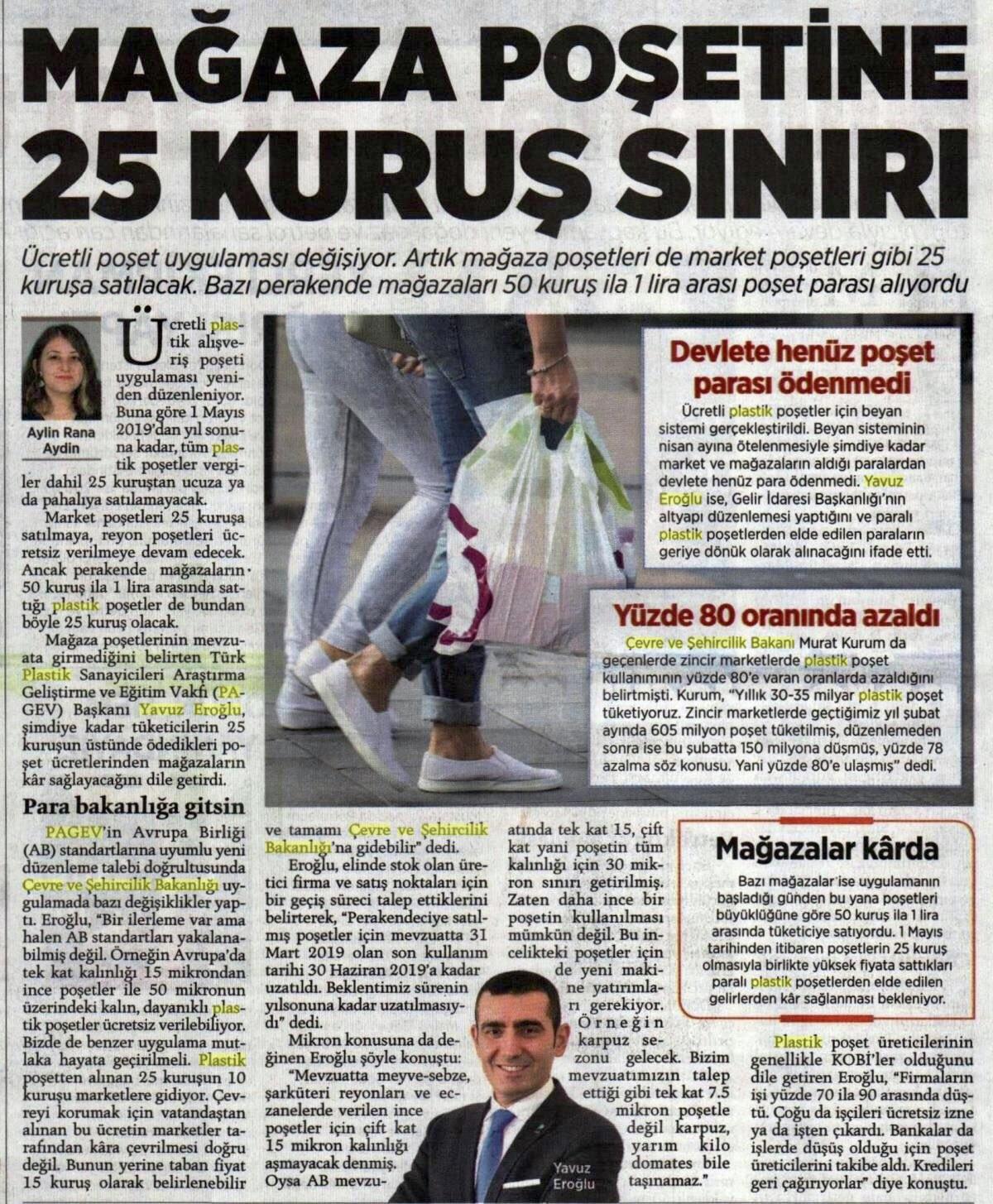 Mağaza Poşetine 25 Kuruş Sınırı