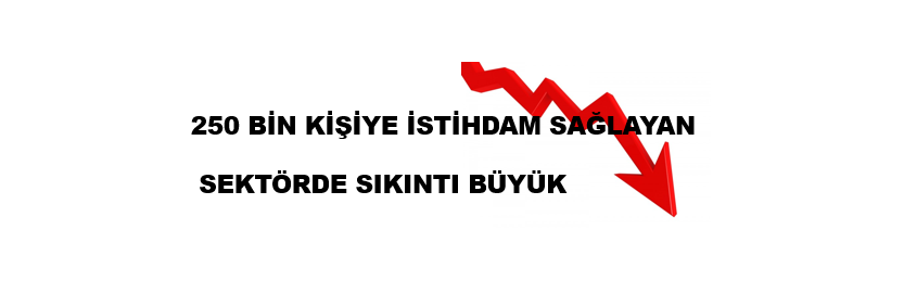 250 BİN KİŞİYE İSTİHDAM SAĞLAYAN SEKTÖRDE SIKINTI BÜYÜK