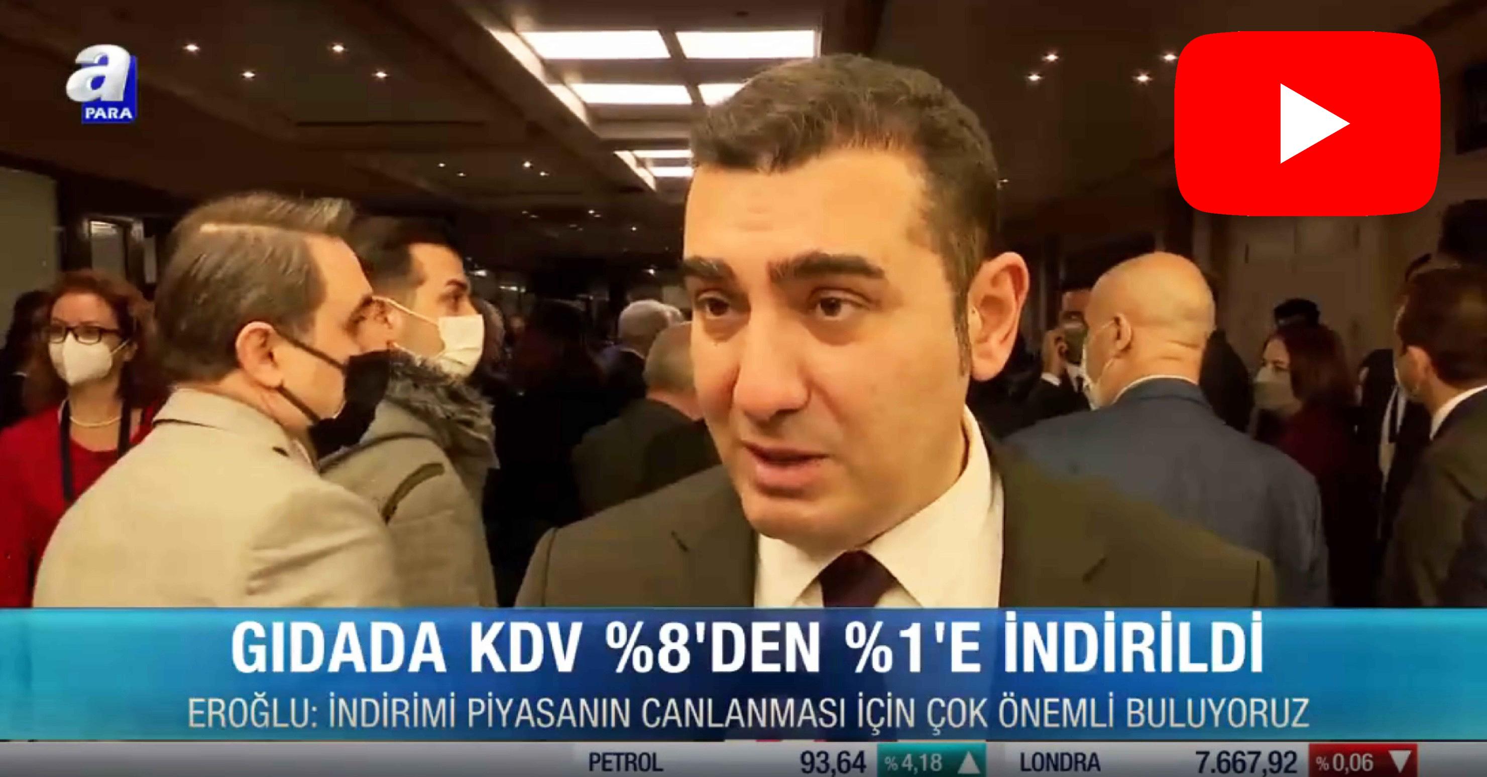 Yavuz Eroğlu: KDV İndirimi Piyasanın Canlanması İçin Çok Önemli!